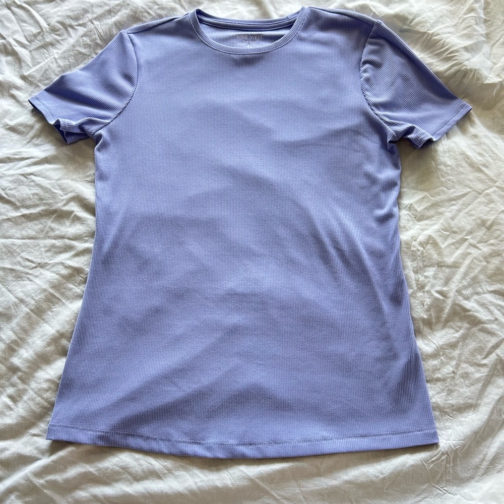 Nine West Soft Spun Lavender Top